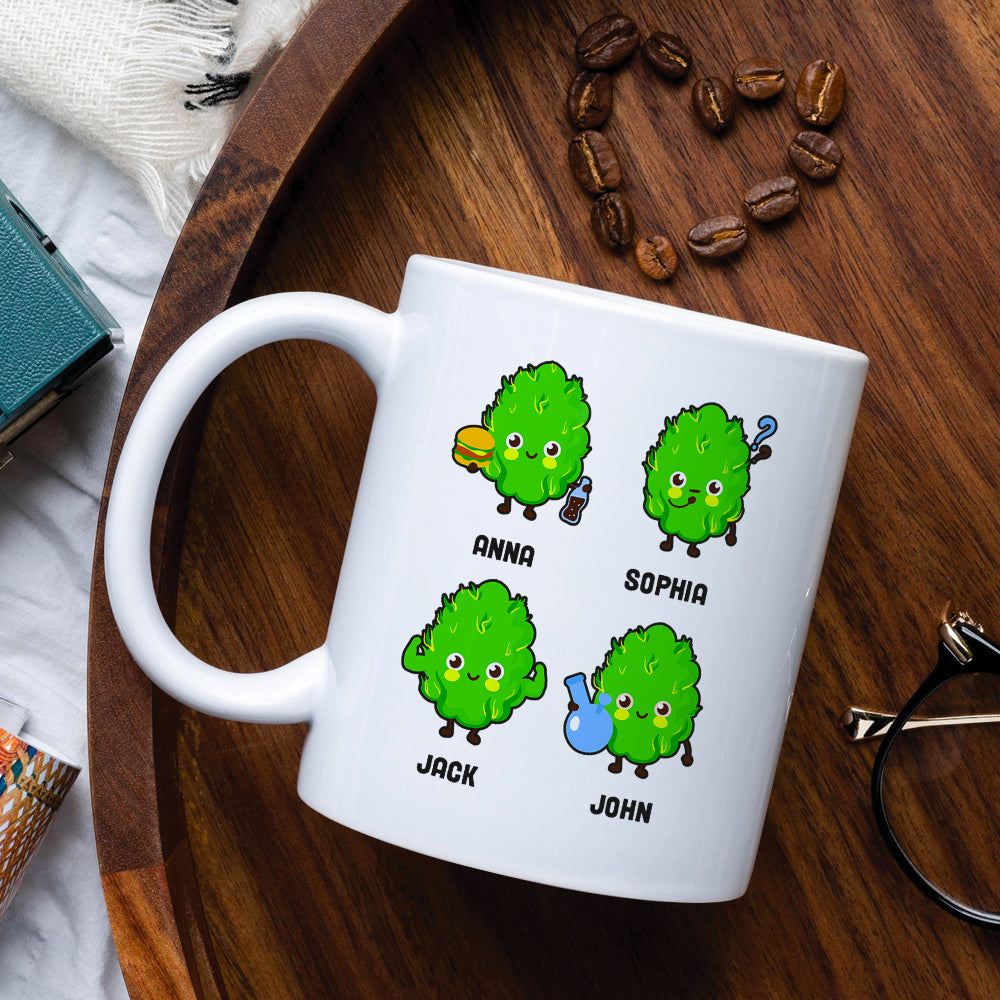 Funny Bud Mug - Daddy's Lil Homies - Personalized Coffee Mug - Gift For Dad
