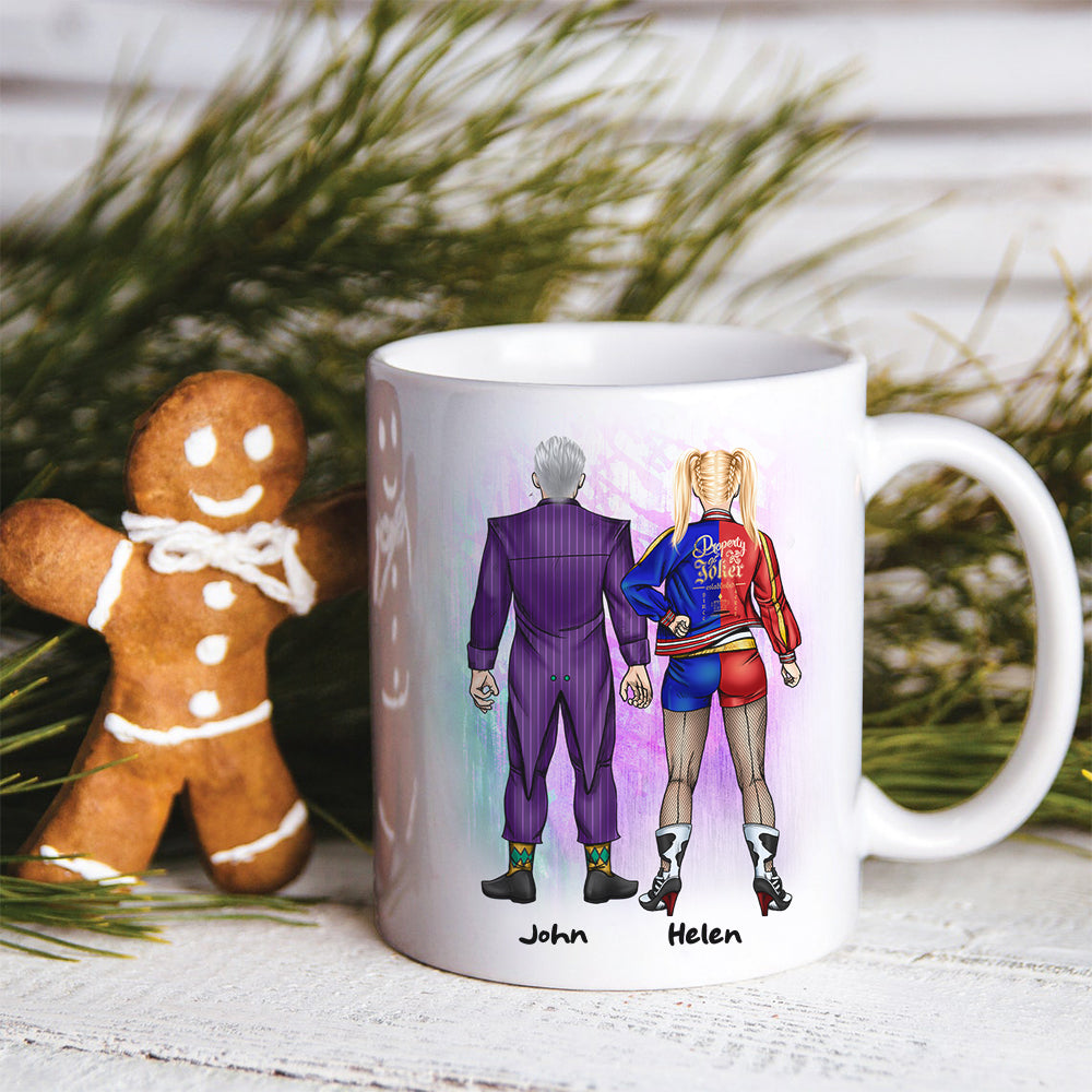 Couple You Can Be My Crazy I'll Be Your Insane, Personalized White Mug, Gift For Couples