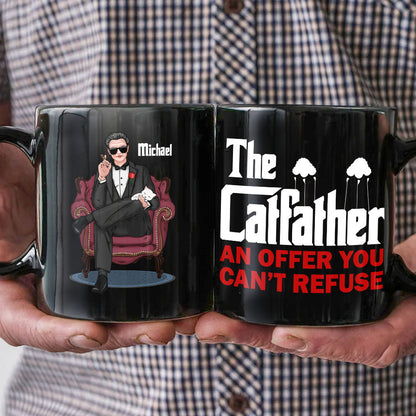 The Cat Father An Offer You Can't Refuse Personalized Coffee Mug 03QHPO270523HA