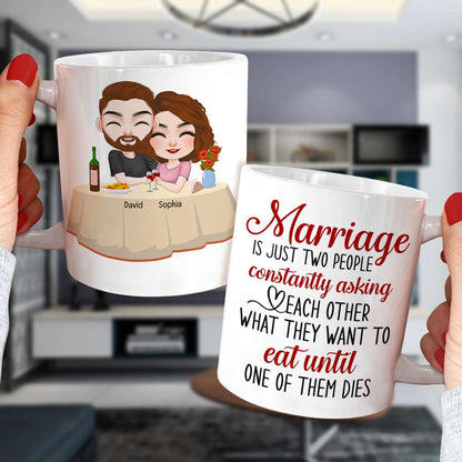 Marriage Is Just Two People, Personalized Tumbler, Gift For Couple