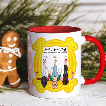 Friends Are The Family We Choose, Gift For Friends, Personalized Accent Mug, Bestie Together Ornament, Christmas Gift 04NAHN171123HH