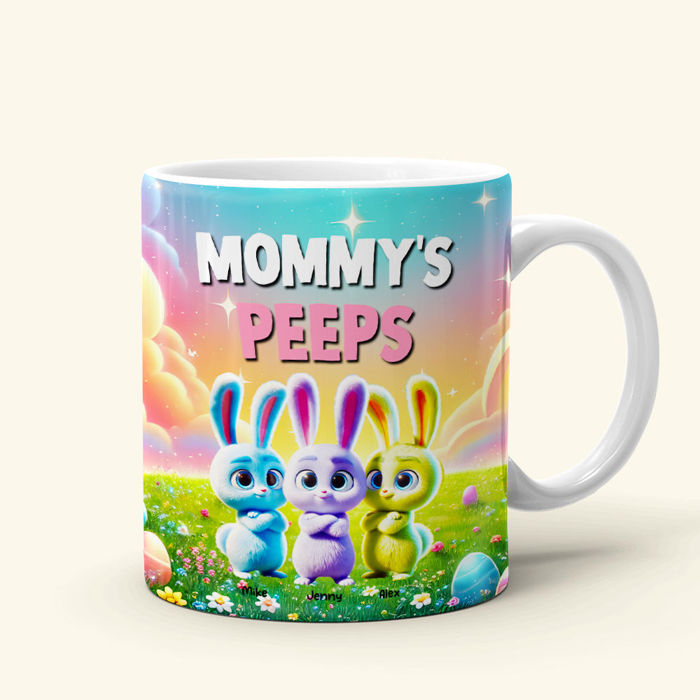 Personalized Gifts For Grandma Easter Day Coffee Mug Bunny Peeps 022TGMH070325