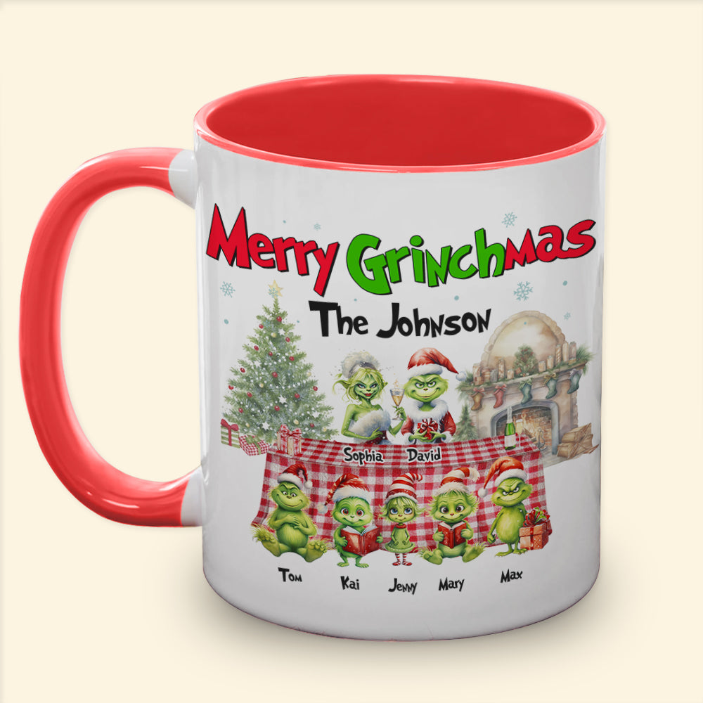 Merry Christmas, Personalized Accent Mug CC-02HTTN090923, Christmas Gift For Family
