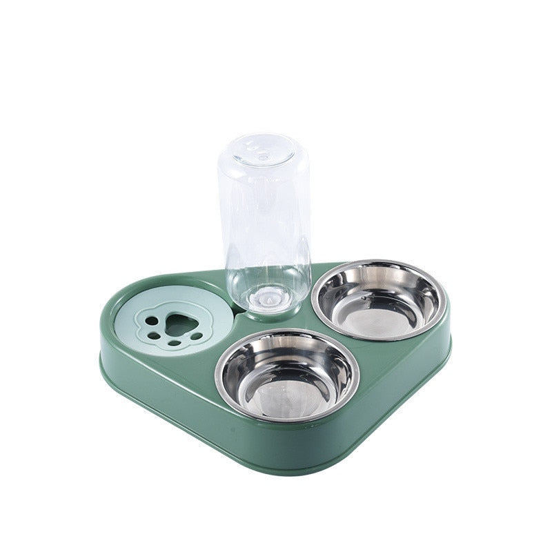 Triple Pet Food & Water Dispenser