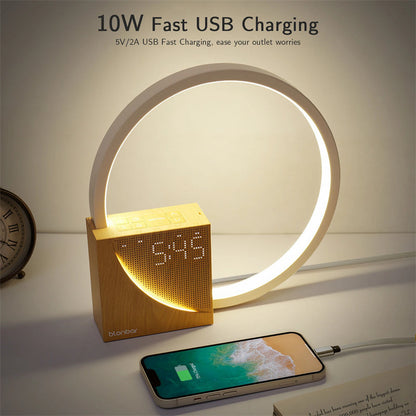 Bedside Lamp With Natural Sounds And Alarm Clock