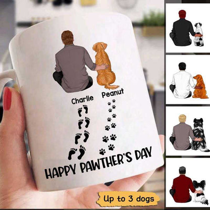 Happy Pawther's Day Dog Dad Personalized Mug