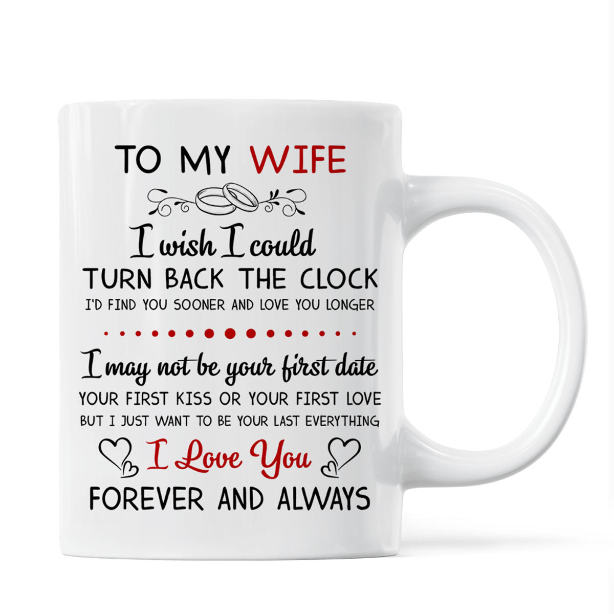 To My Husband Wife Couple Sitting Personalized Mug - Valentine's Day Gift - Anniversary Gift