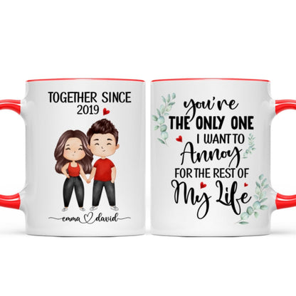 Doll Couple Watercolor Together Since Personalized Mug