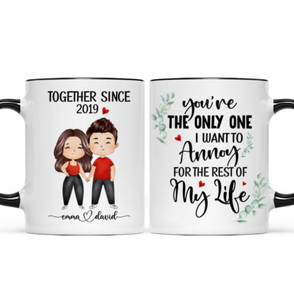 Doll Couple Watercolor Together Since Personalized Mug
