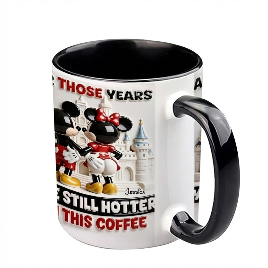 MkMo Magic Mouse You're Still Hotter Than This Coffee - Personalized Accent Mug - Gift For Couple, Fan Movies HH01