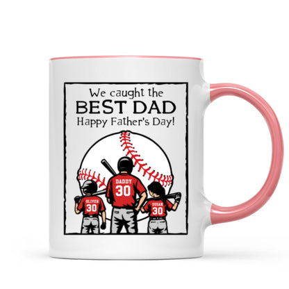 Happy Father's Day Baseball Dad Personalized Mug