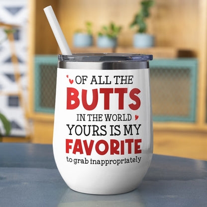 Of All The Butts Yours Is My Favorite-Personalized Coffee Mug- Gift For Couple- Funny Couple Coffee Mug