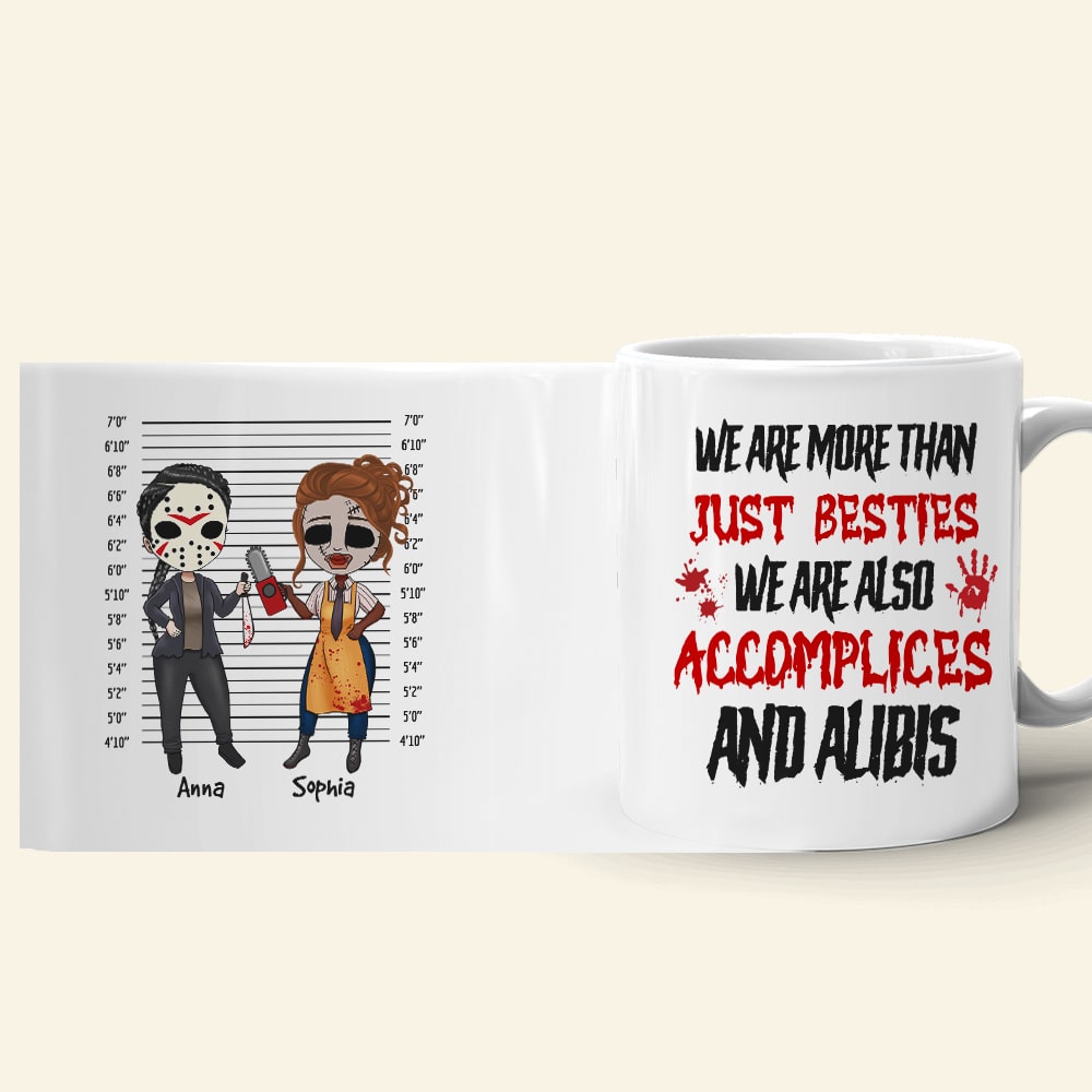 We Are Accomplishes And Abilis Personalized Horror Besties Coffee Mug Gift For Friend