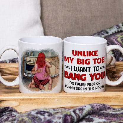 Couple, Unlike My Big Toe, Personalized Coffee Mug, Gifts For Couple