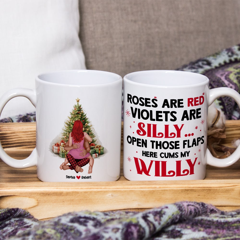 Couple, Roses Are Red Here, Personalized Coffee Mug, Christmas Gifts For Couple