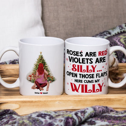 Couple, Roses Are Red Here, Personalized Coffee Mug, Christmas Gifts For Couple