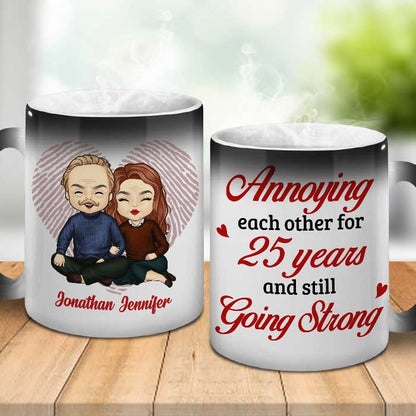 Husband Wife Still Going Strong - Personalized Color Changing Mug - Gift For Couples, Husband Wife