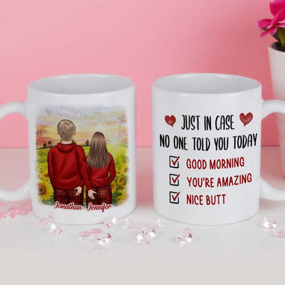 Good Morning You Are Amazing - Gift For Couples, Personalized Mug