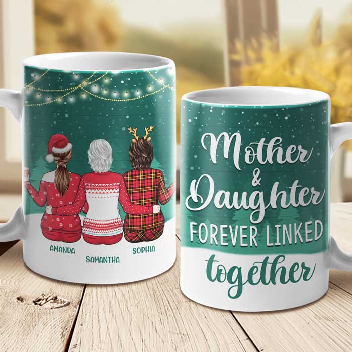 The Love Between Mother And Daughter Knows No Distance - Personalized Mug