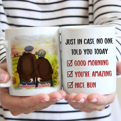 Good Morning You're Amazing Nice Bun - Gift For Couples, Personalized Mug