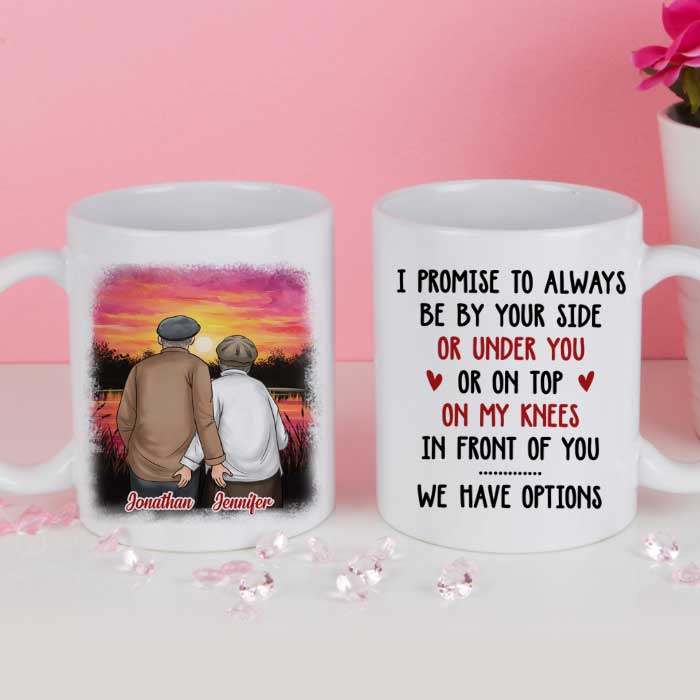 I Promise To Always Be By Your Side - Gift For Couples, Personalized Mug