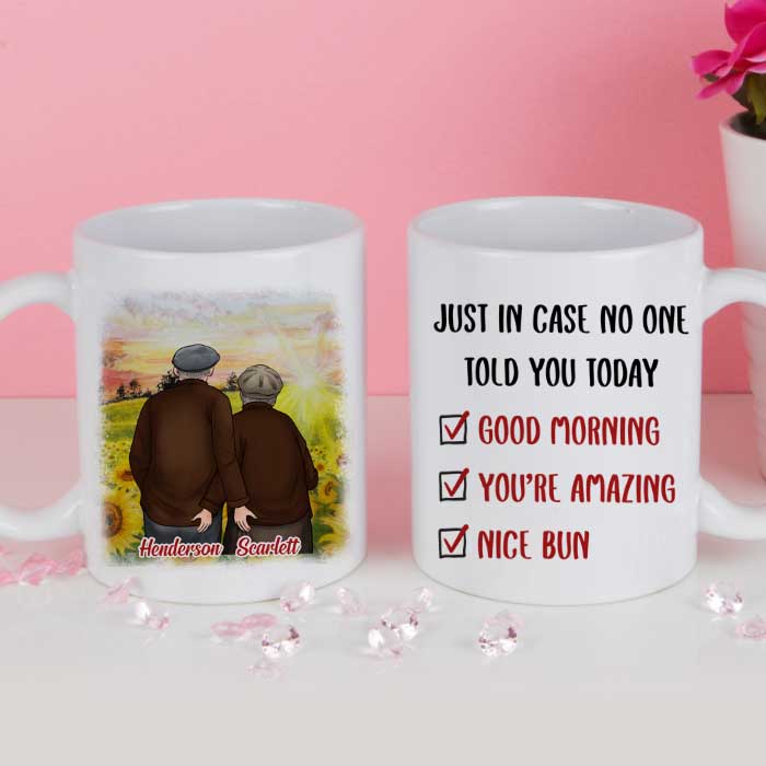 Good Morning You're Amazing Nice Bun - Gift For Couples, Personalized Mug