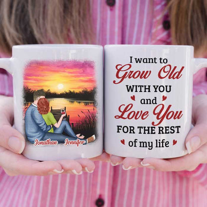 I Want To Grow Old With You - Gift For Couples, Personalized Mug