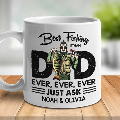 Best Fishing Dad Ever - Gift For Dad - Personalized Mug