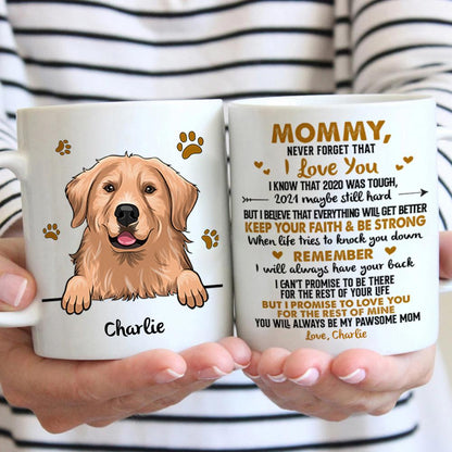 To Dog Mom Never Forget That I Love You - Personalized Mug