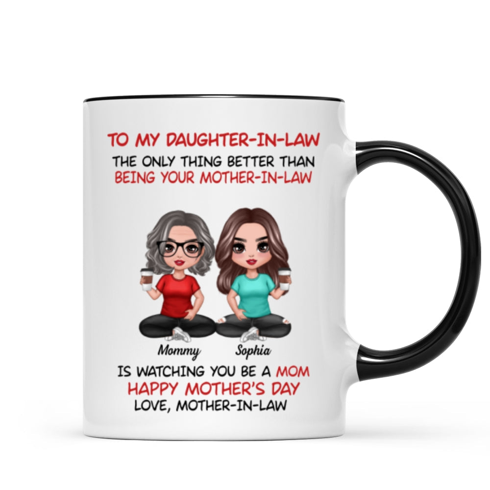 To My Daughter-In-Law Happy Mother's Day Personalized Mug, Heartfelt 2025 Gift