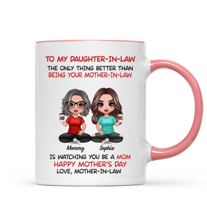 To My Daughter-In-Law Happy Mother's Day Personalized Mug, Heartfelt 2025 Gift