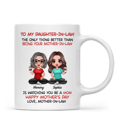 To My Daughter-In-Law Happy Mother's Day Personalized Mug, Heartfelt 2025 Gift