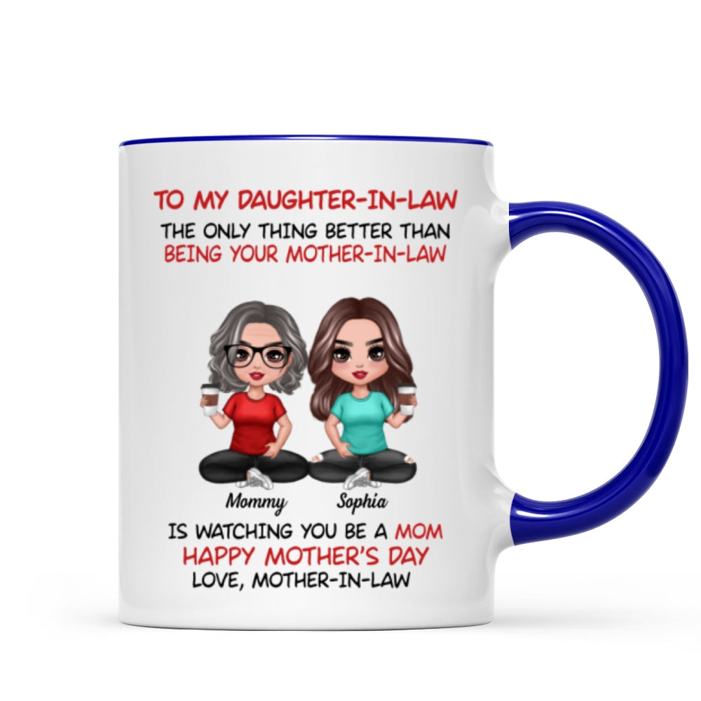 To My Daughter-In-Law Happy Mother's Day Personalized Mug, Heartfelt 2025 Gift