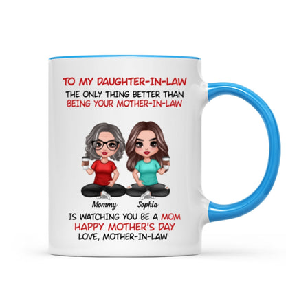 To My Daughter-In-Law Happy Mother's Day Personalized Mug, Heartfelt 2025 Gift