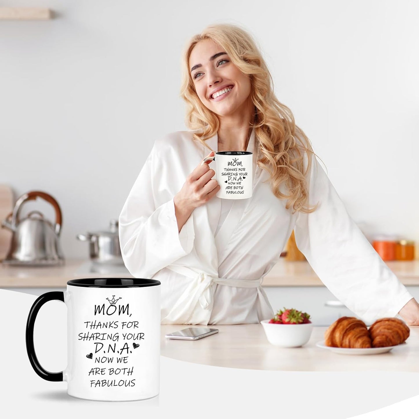 Funny Mom Coffee Mug Gift for Mom from Daughter Son Kids Husband, Birthday Mother's Day Christmas Gift