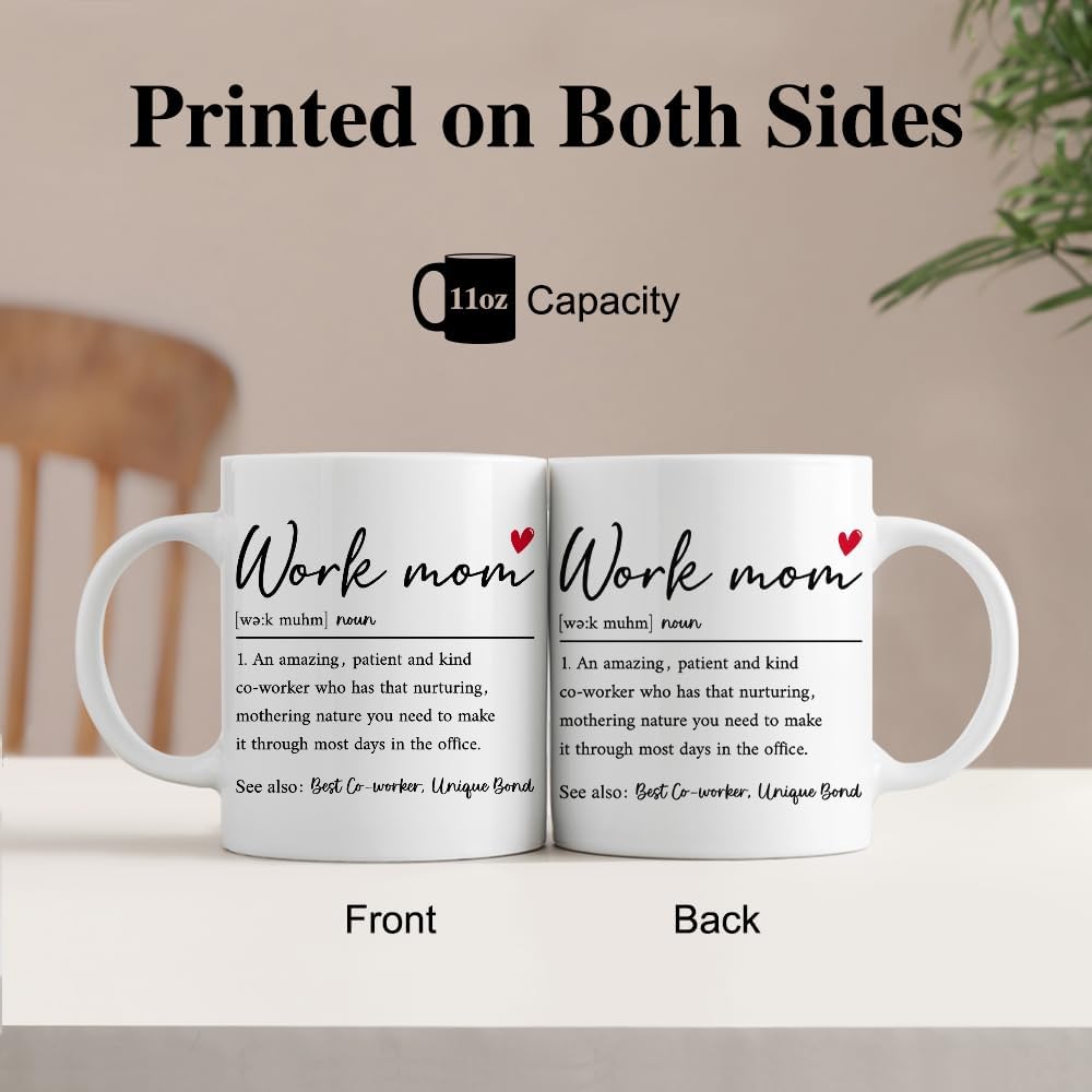 Work Mom Definition Coffee Mug Funny Gift for Working Mom Coworker Boss