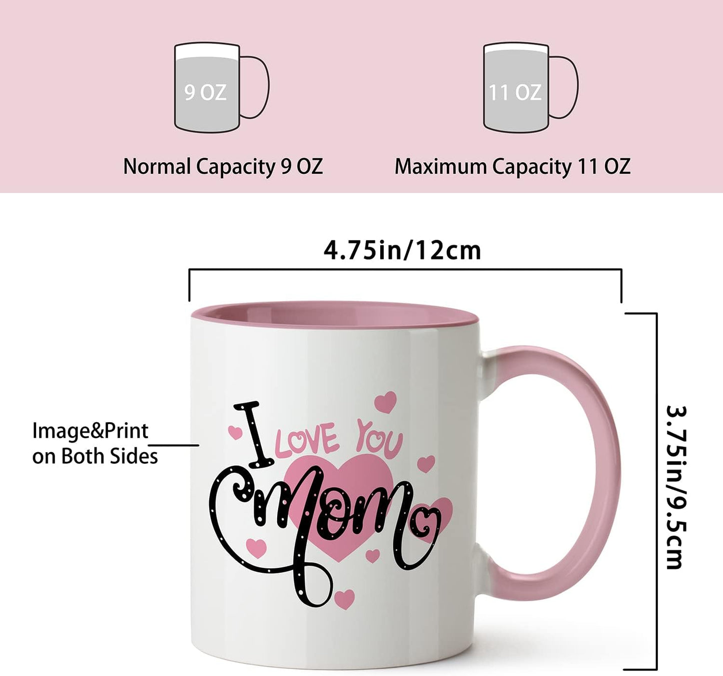 Mom Coffee Mug Funny Gift for Mom from Daughter Son Kids Husband, Birthday Mother's Day Christmas Gift Idea, Novelty Ceramic Mug