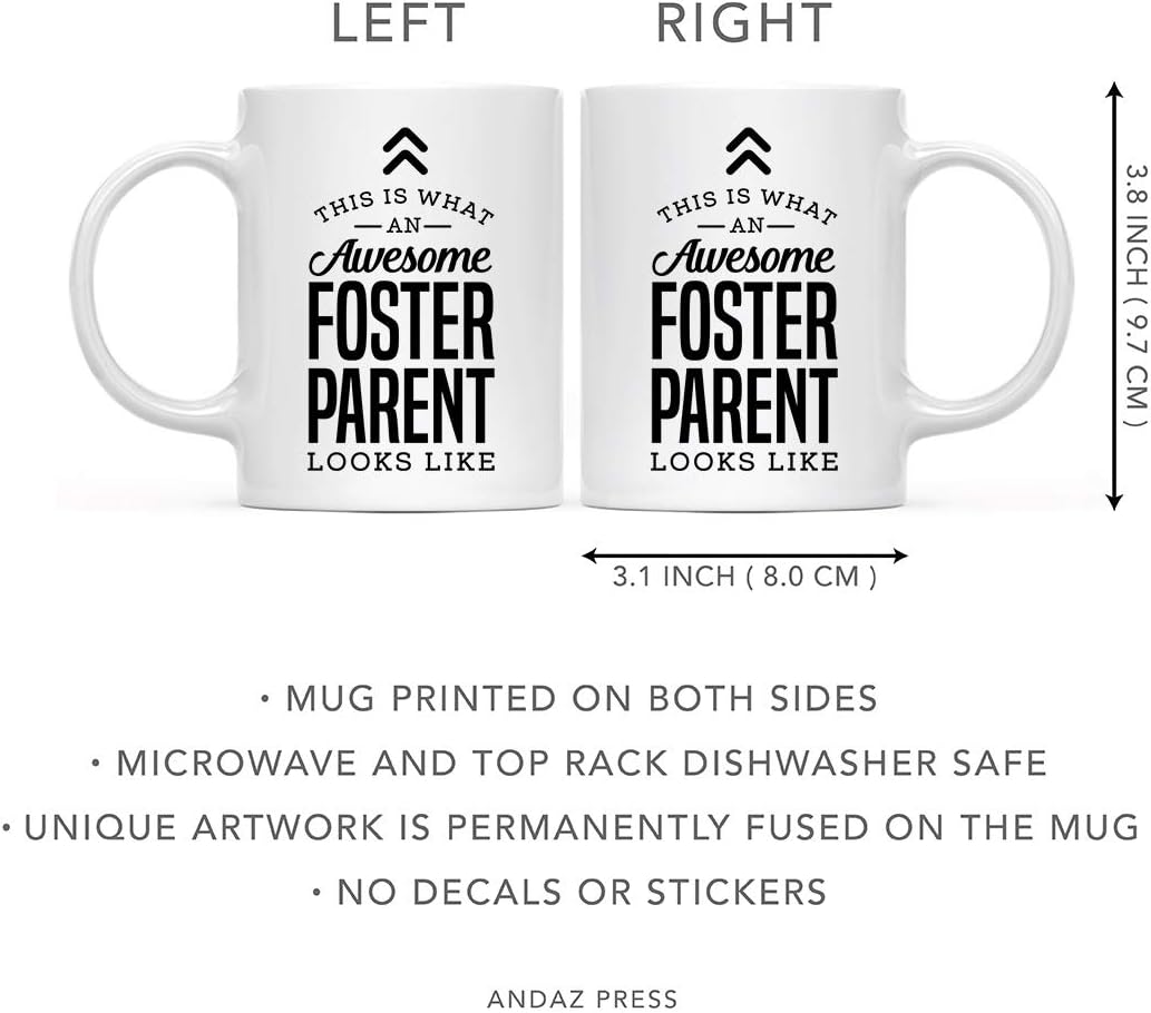 This Is What an Awesome Foster Parent Looks Like Coffee Mug Appreciation Gift