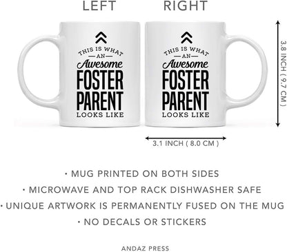 This Is What an Awesome Foster Parent Looks Like Coffee Mug Appreciation Gift