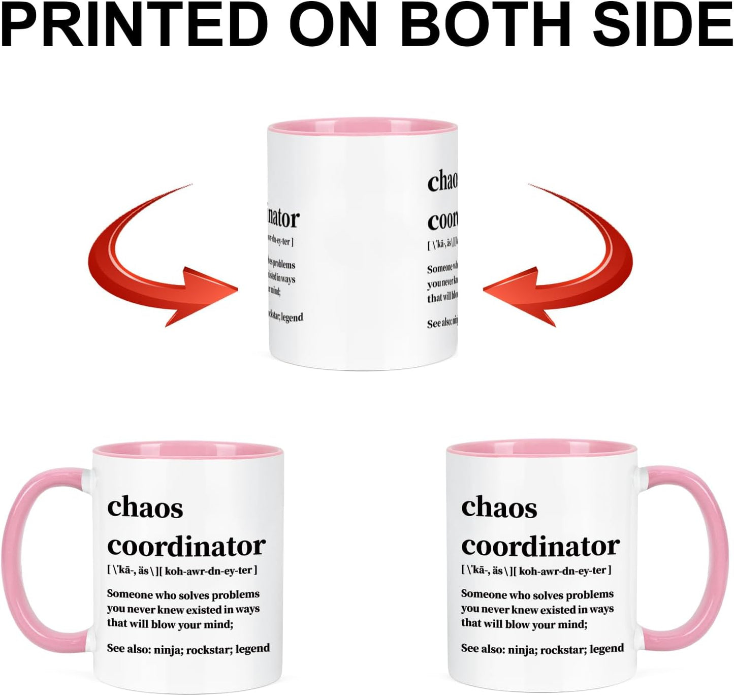 Chaos Coordinator Coffee Mug Funny Gift for Boss Teacher Coworker