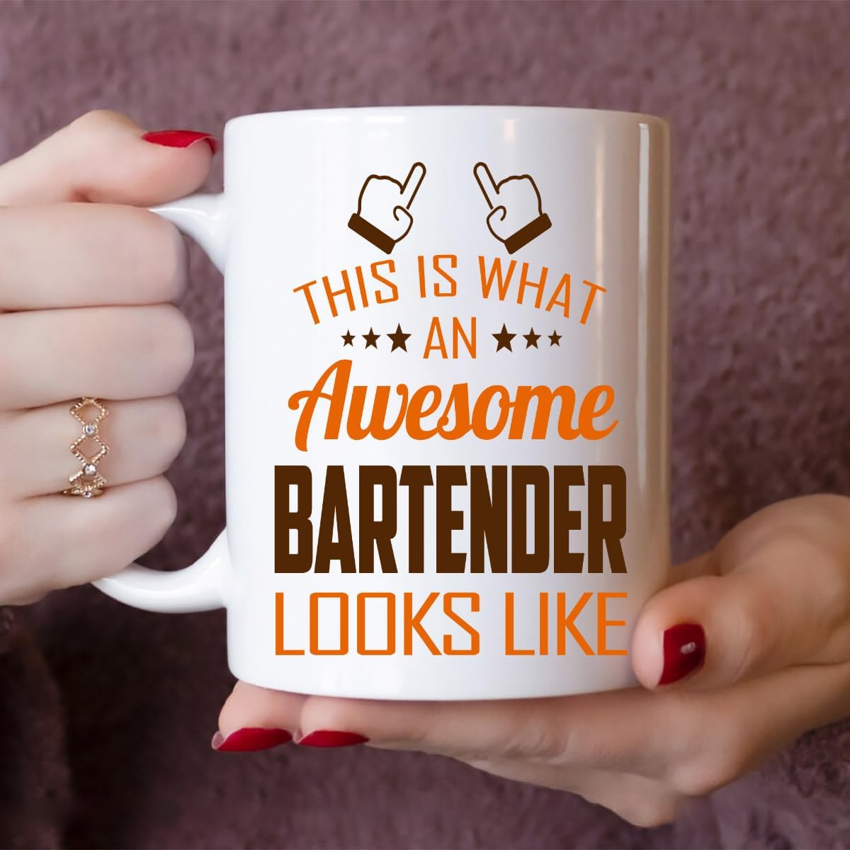 This Is What An Awesome Bartender Looks Like Coffee Mug, Funny Bartender Gift for Work Coworker, Birthday Christmas Gift