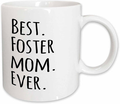 Best Foster Mom Ever Coffee Mug Gift for Foster Mom from Kids, Mothers Day Birthday Gift