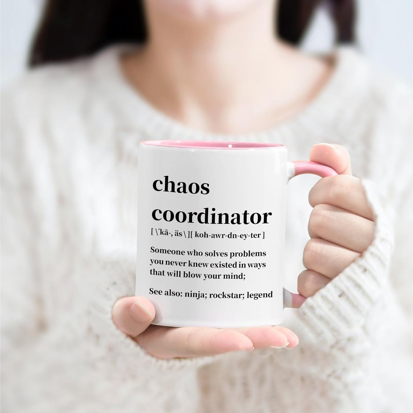 Chaos Coordinator Coffee Mug Funny Gift for Boss Teacher Coworker