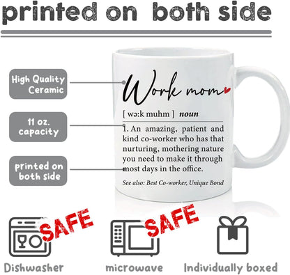 Work Mom Definition Coffee Mug Funny Gift for Working Mom Coworker Boss