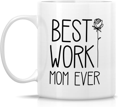 Best Work Mom Ever Coffee Mug Funny Gift for Working Mom
