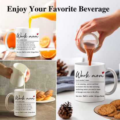 Work Mom Definition Coffee Mug Funny Gift for Working Mom Coworker Boss