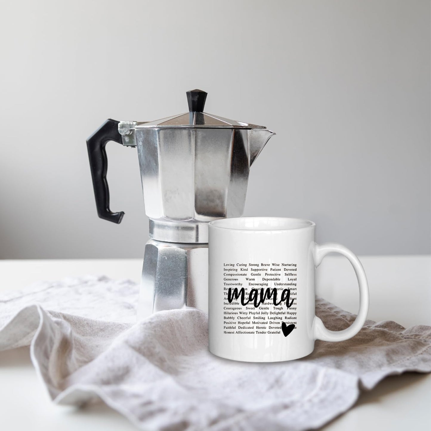 Mama Coffee Mug Gift for Mom from Daughter Son Kids Husband, Birthday Mother's Day Christmas Gift Idea