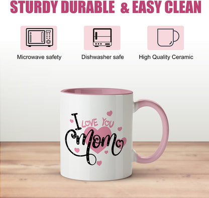 Mom Coffee Mug Funny Gift for Mom from Daughter Son Kids Husband, Birthday Mother's Day Christmas Gift Idea, Novelty Ceramic Mug