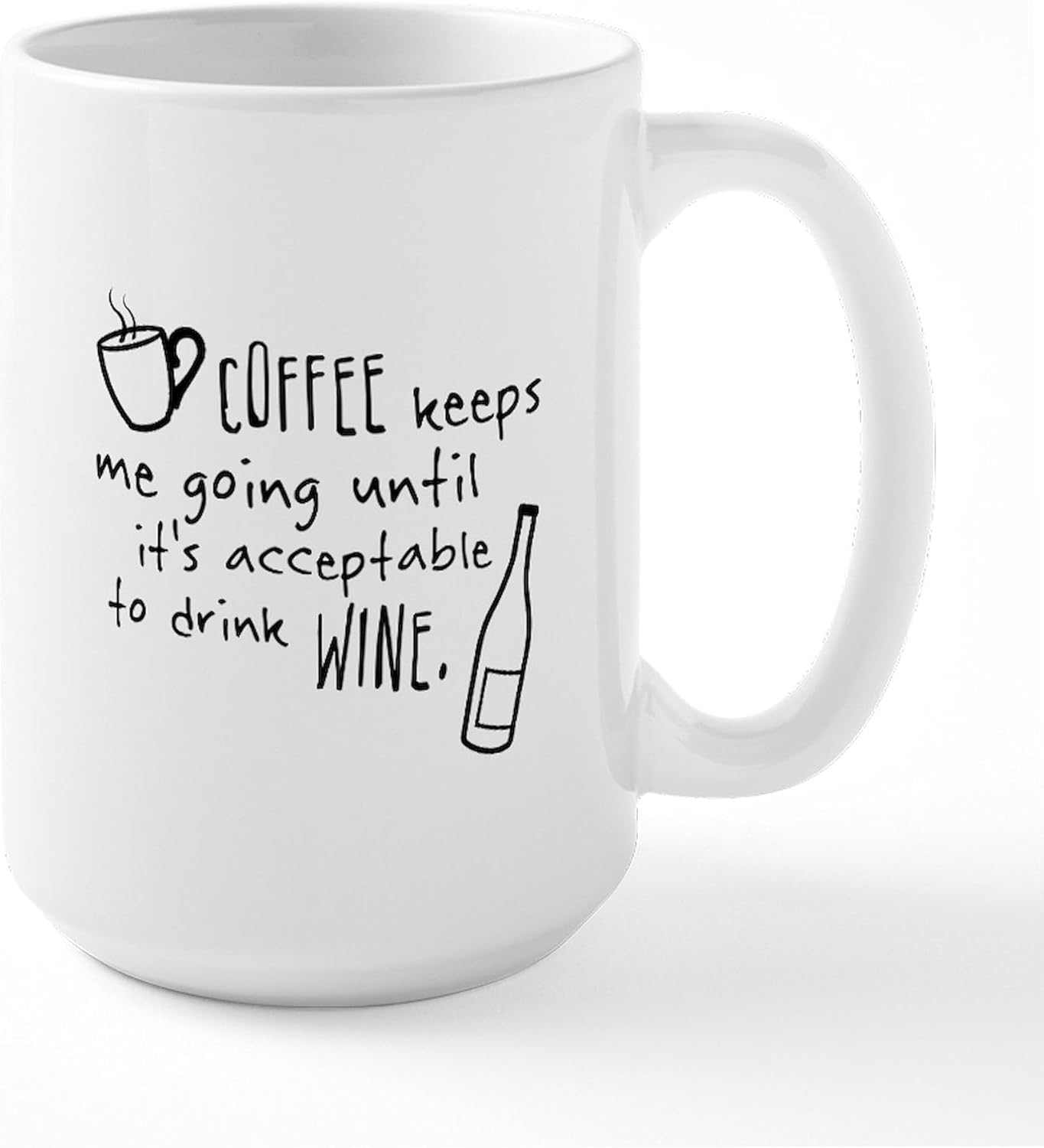 Coffee Keeps Me Going Funny Coffee Mug, Office Humor Gift for Coworker Friend, Birthday Christmas Gift