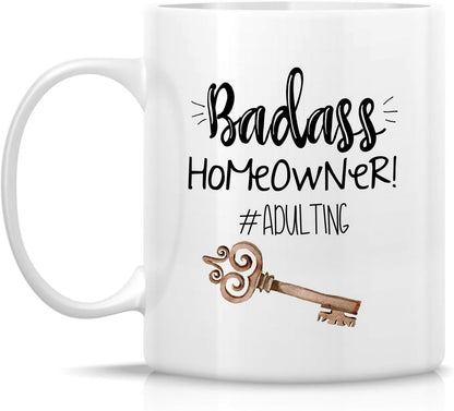 Badass Homeowner Coffee Mug Funny Housewarming Gift for New Home Owner